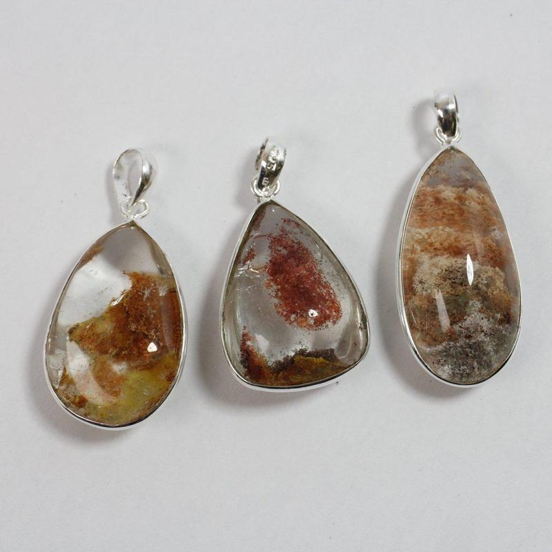 Lodolite Garden Quartz Pendant || .925 Sterling Silver-Nature's Treasures