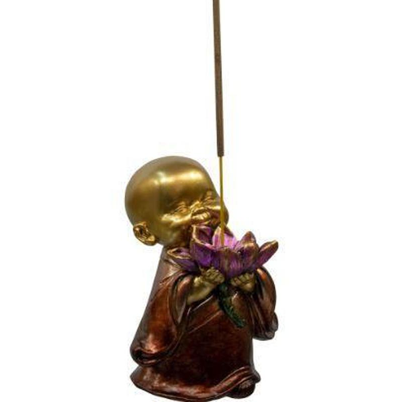 Lotus Offering Monk Incense Holder-Nature's Treasures