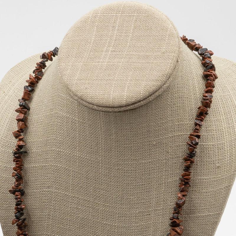 Mahogany Obsidian Chip Necklace-Nature's Treasures