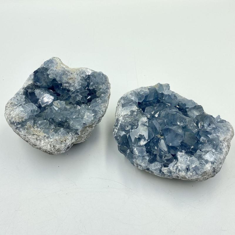 Medium Natural Blue Celestite Cluster from Madagascar-Nature's Treasures