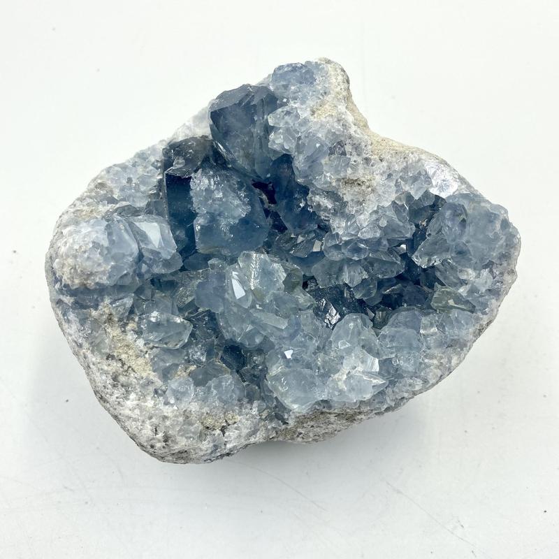 Medium Natural Blue Celestite Cluster from Madagascar-Nature's Treasures