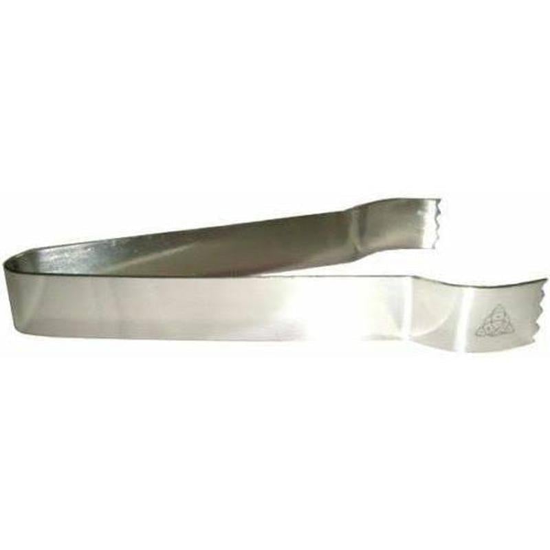 Metal Charcoal Tong Picker Upper ||  Triquetra Design || Silver || 6''