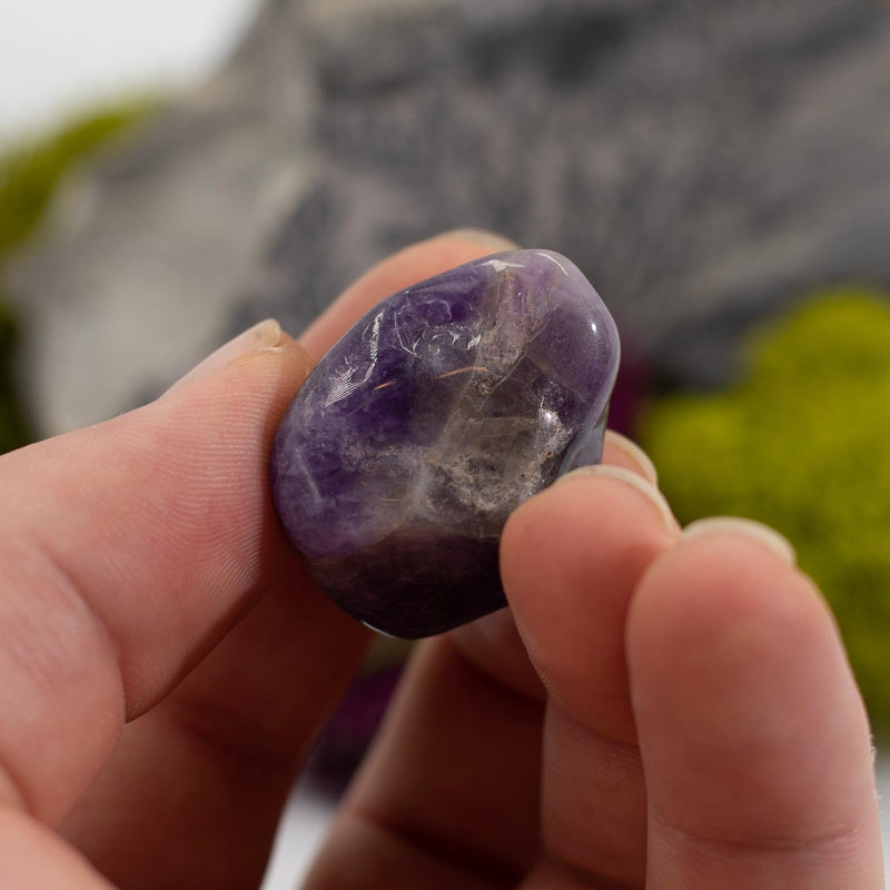 Midnight Amethyst Crystal Tumble || Protection, Clearing, Anxiety || Brazil-Nature's Treasures