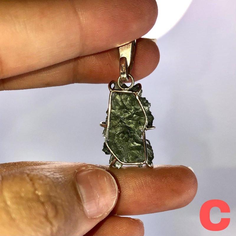 Moldavite Pendant Sterling Silver-Nature's Treasures