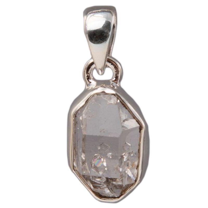 Multi-Faceted Herkimer Diamond Pendants || .925 Sterling Silver-Nature's Treasures