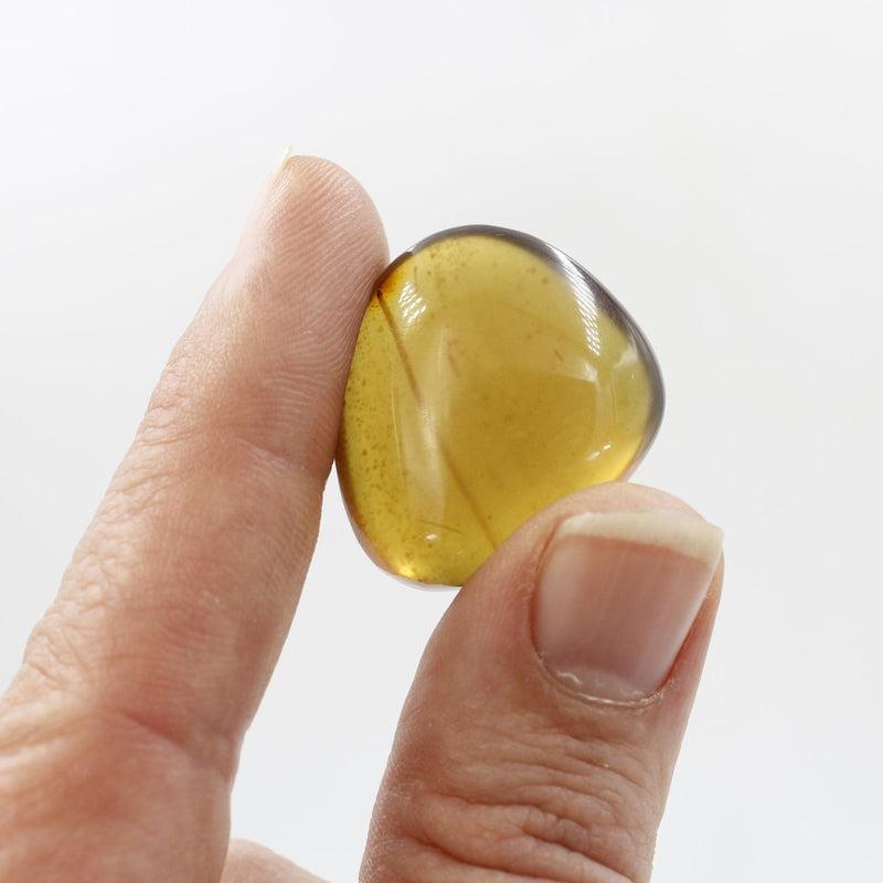 Natural Amber Tumble Stone || Cleansing, Security || Indonesia-Nature's Treasures