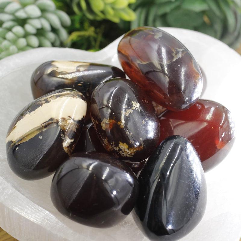 Natural Amber Tumble Stone || Cleansing, Security || Indonesia