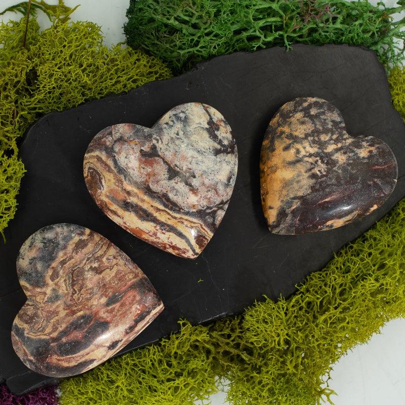 Natural Batik Jasper Pocket Hearts || Balancing, Integration Stone || Madagascar-Nature's Treasures