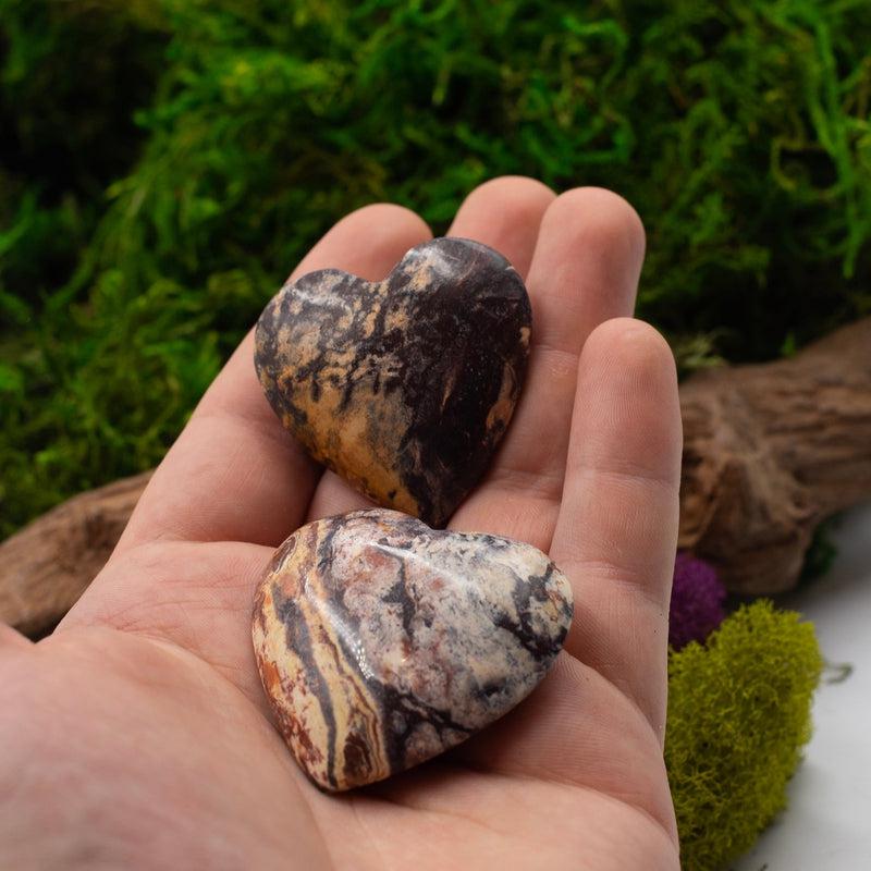 Natural Batik Jasper Pocket Hearts || Balancing, Integration Stone || Madagascar-Nature's Treasures