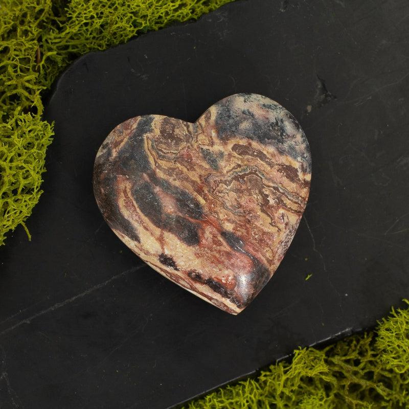 Natural Batik Jasper Pocket Hearts || Balancing, Integration Stone || Madagascar-Nature's Treasures
