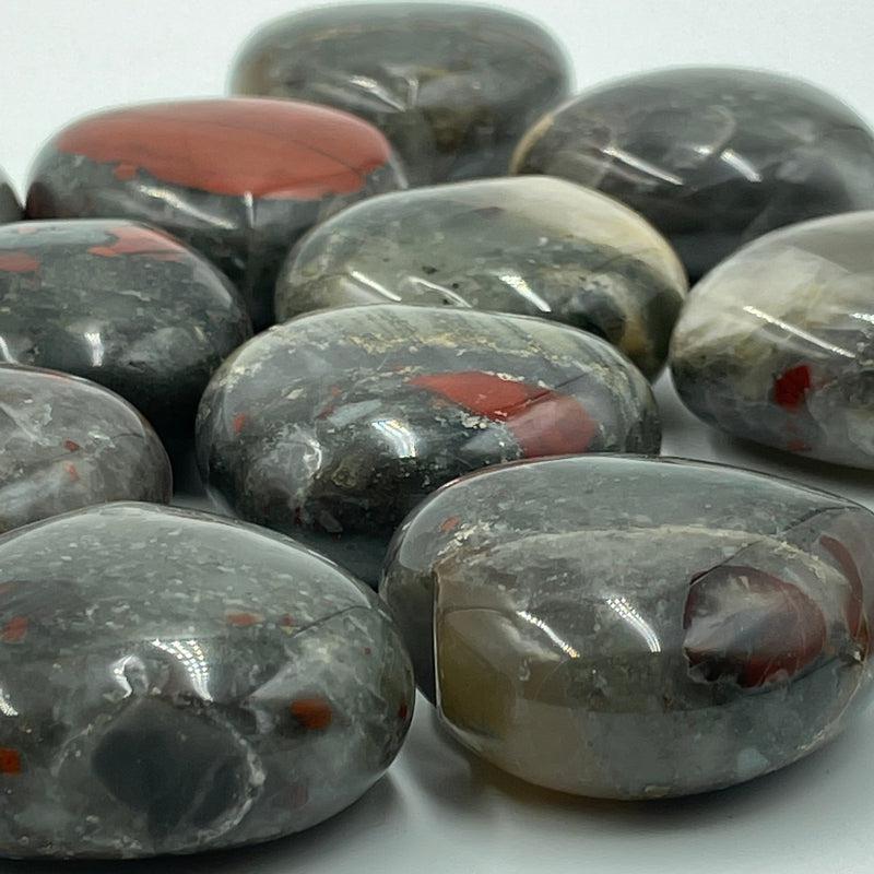 Natural Bloodstone Pocket Heart 40 MM || Stability, Detoxing Energies || Africa-Nature's Treasures