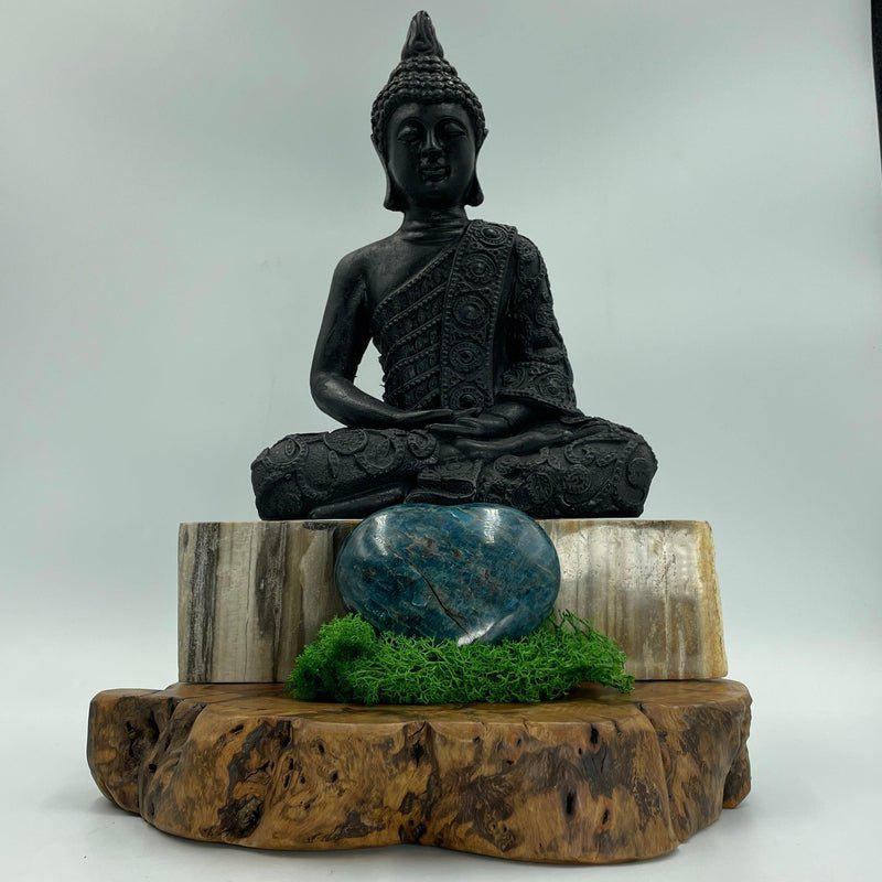 Natural Blue Apatite Polished Puff Hearts || Inner Knowledge, Aura Cleansing || Madagascar-Nature's Treasures