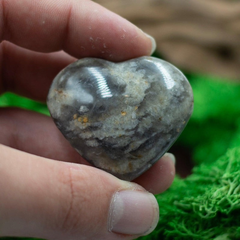 Natural Blue Opal Pocket Hearts || Tension Releaser, Communication || Indonesia-Nature's Treasures