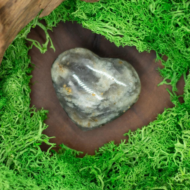 Natural Blue Opal Pocket Hearts || Tension Releaser, Communication || Indonesia-Nature's Treasures