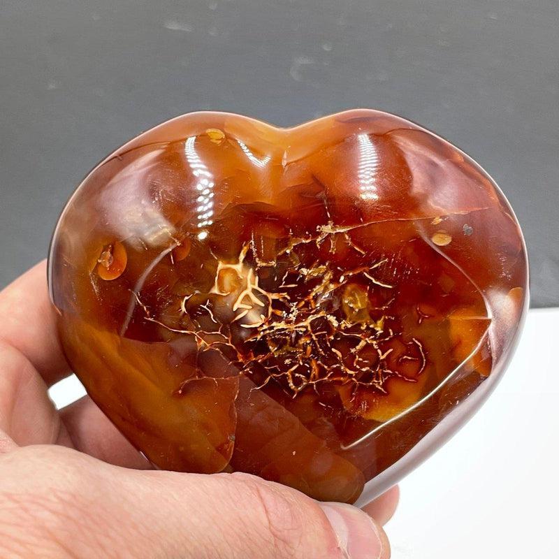 Natural Carnelian Puff Hearts || Creativity, Confidence, Grounding || Madagascar-Nature's Treasures
