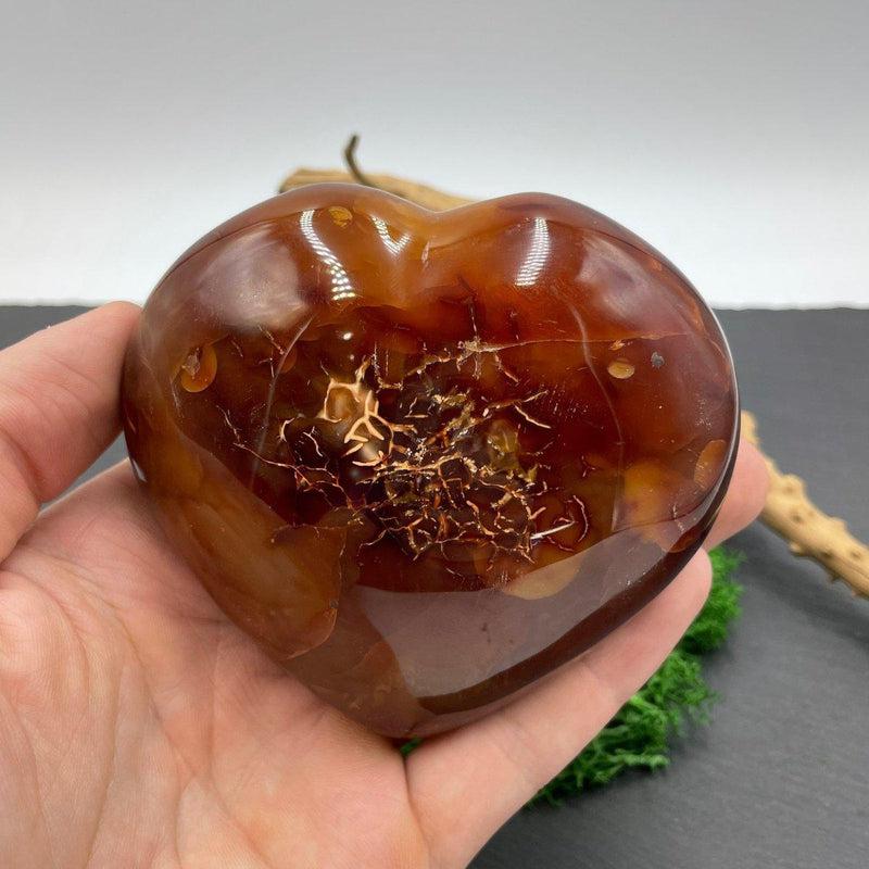 Natural Carnelian Puff Hearts Imported from Madagascar-Nature's Treasures