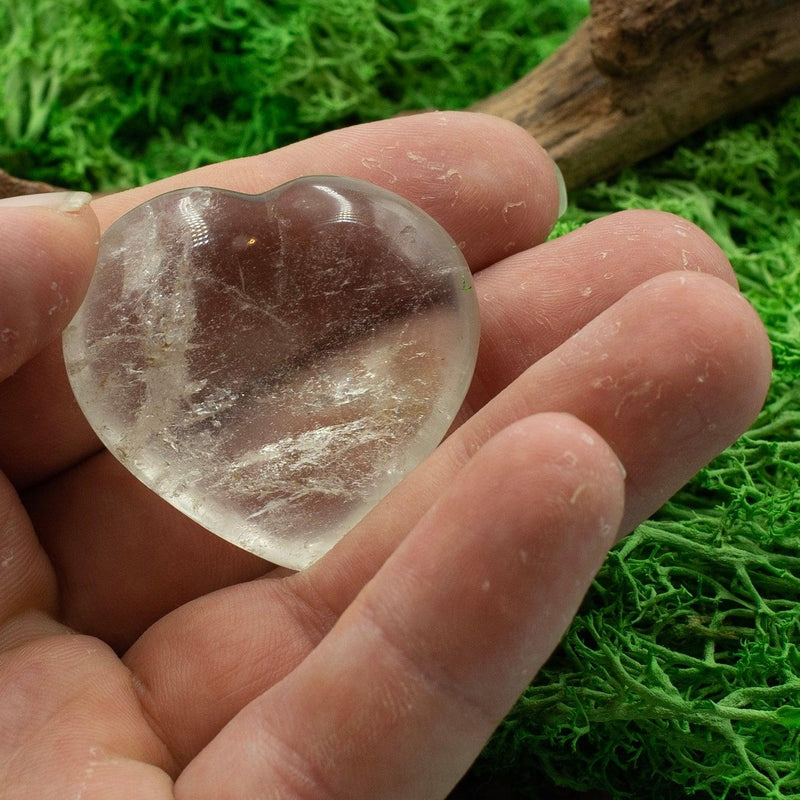 Natural Clear Quartz Pocket Hearts || Cleansing, Inner Awareness, Balance || Madagascar-Nature's Treasures