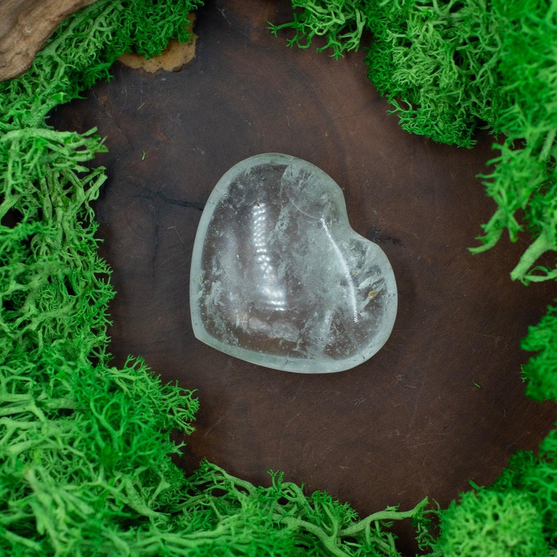 Natural Clear Quartz Pocket Hearts || Cleansing, Inner Awareness, Balance || Madagascar-Nature's Treasures