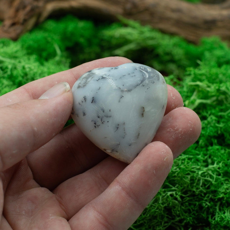 Natural Common White Opal Pocket Hearts || Cleansing, Energy Release || Australia-Nature's Treasures