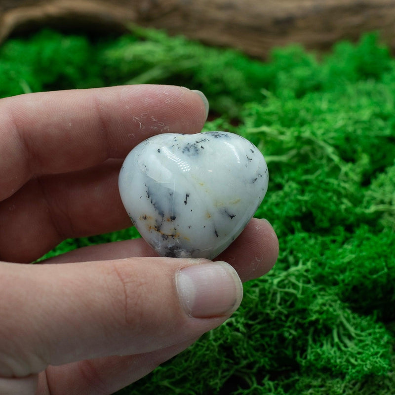 Natural Common White Opal Pocket Hearts || Cleansing, Energy Release || Australia-Nature's Treasures