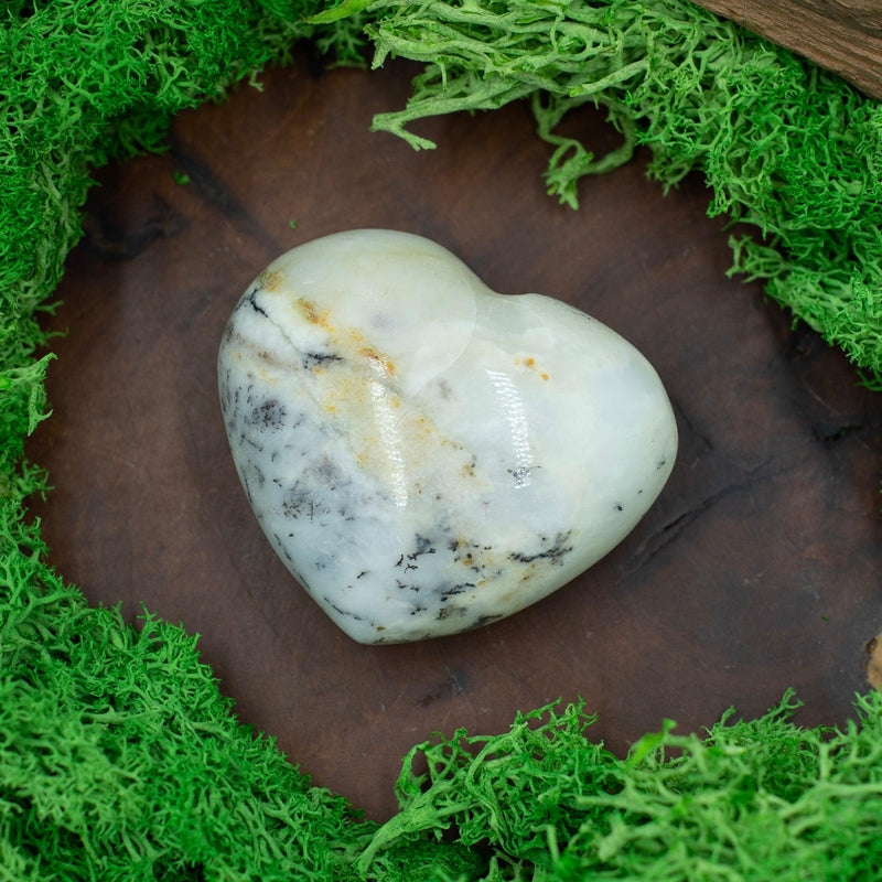 Natural Common White Opal Pocket Hearts || Cleansing, Energy Release || Australia-Nature's Treasures