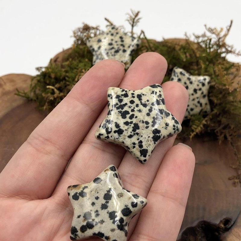 Natural Dalmatian Jasper Star Pendant || Protection, Grounding || Mexico-Nature's Treasures
