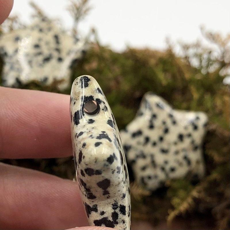 Natural Dalmatian Jasper Star Pendant || Protection, Grounding || Mexico-Nature's Treasures