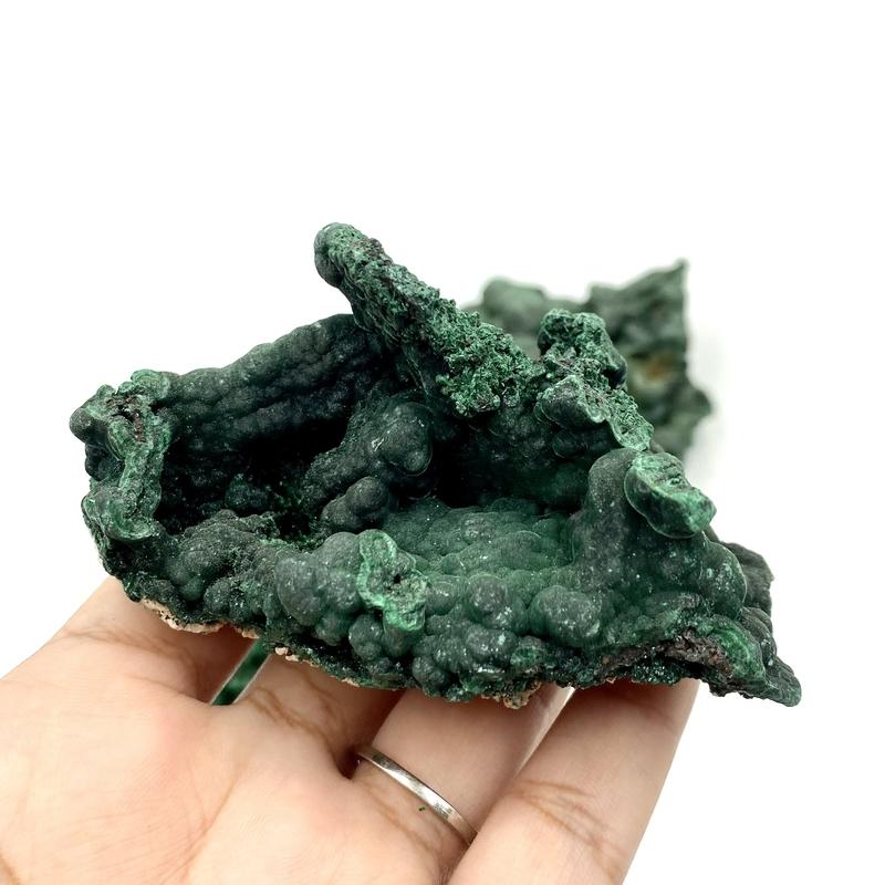 Natural Fibrous Malachite Cluster || Transformation, Emotional Blockages, Cleansing One's Energy || Small || From Shaba Province, Zaire-Nature's Treasures