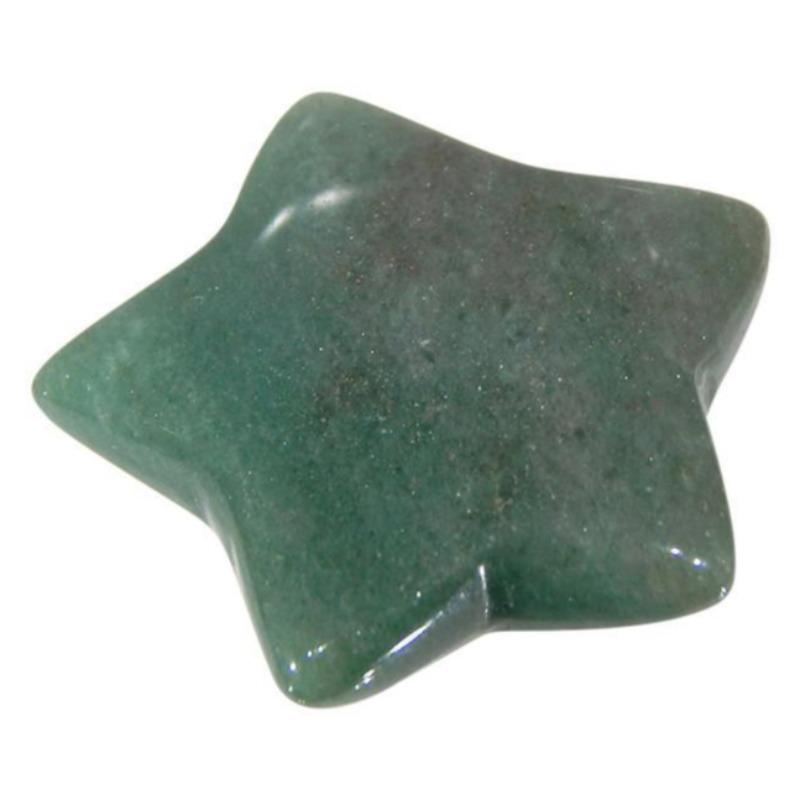 Natural Green Aventurine Star Carvings || Inner Love, Abundance || Brazil-Nature's Treasures