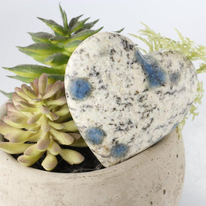 Natural K2 Jasper Heart 40 MM || Grounding, High Vibration || Pakistan-Nature's Treasures