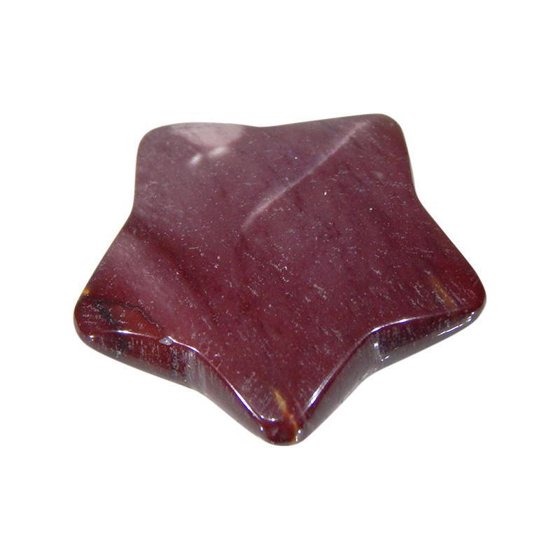 Natural Mookaite Jasper Star Carvings || Grounding, Awareness || Australia-Nature's Treasures