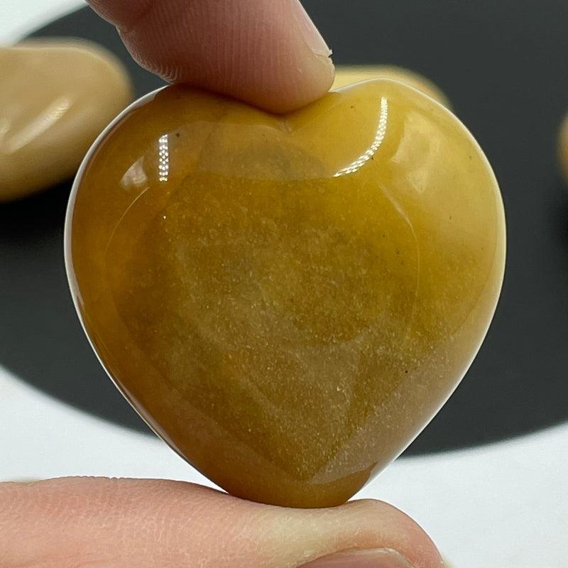 Natural Moonstone Pocket Hearts || Psychic Protection, Emotional Balance || India-Nature's Treasures