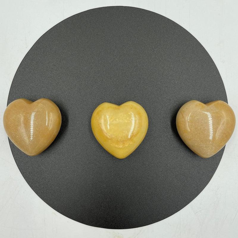 Natural Moonstone Pocket Hearts || Psychic Protection, Emotional Balance || India-Nature's Treasures