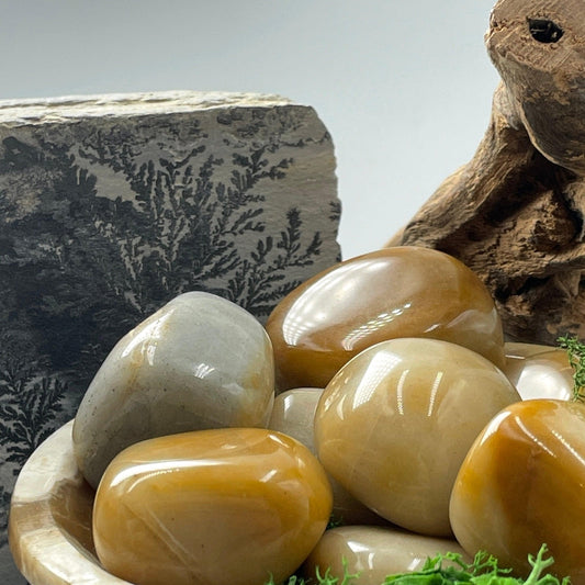 Natural Moonstone Tumble Stone || Large || Aura Cleansing || India-Nature's Treasures