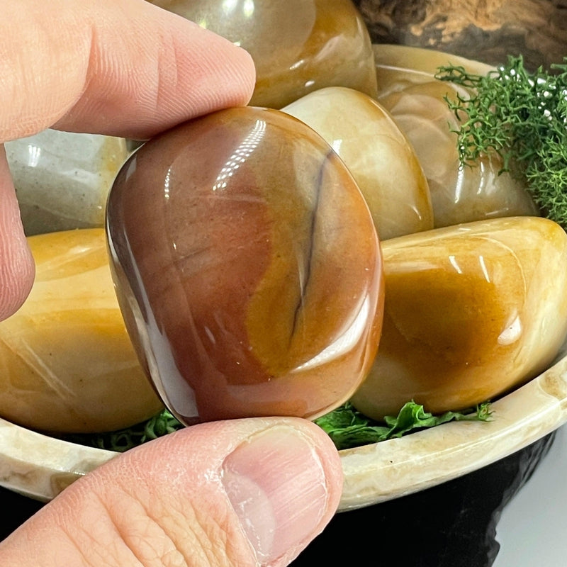 Natural Moonstone Tumble Stone || Large || Aura Cleansing || India-Nature's Treasures