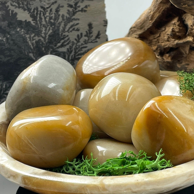 Natural Moonstone Tumble Stone || Large || Aura Cleansing || India-Nature's Treasures