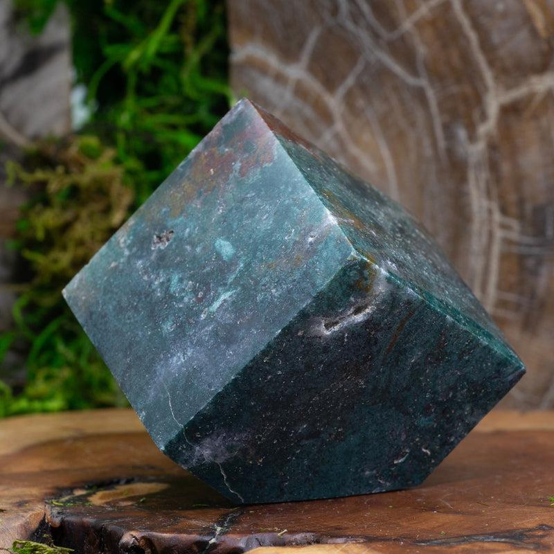Natural Ocean Jasper Cube from Madagascar | Crystal Décor-Nature's Treasures
