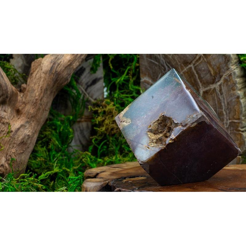 Natural Ocean Jasper Cube from Madagascar | Crystal Décor-Nature's Treasures