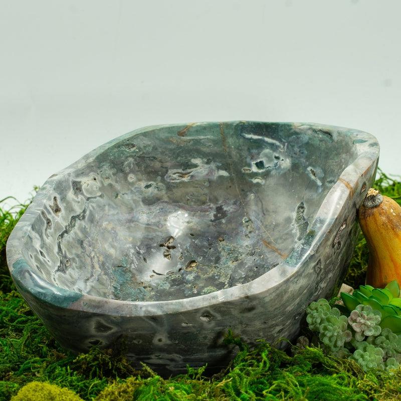 Natural Ocean Jasper Round Bowls || Jumbo || Purification, Spiritual Awakening || Madagascar-Nature's Treasures