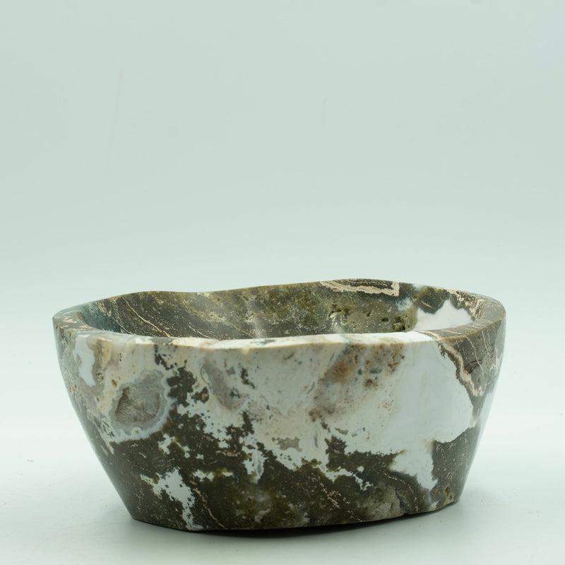 Natural Ocean Jasper Round Bowls || Jumbo || Purification, Spiritual Awakening || Madagascar-Nature's Treasures