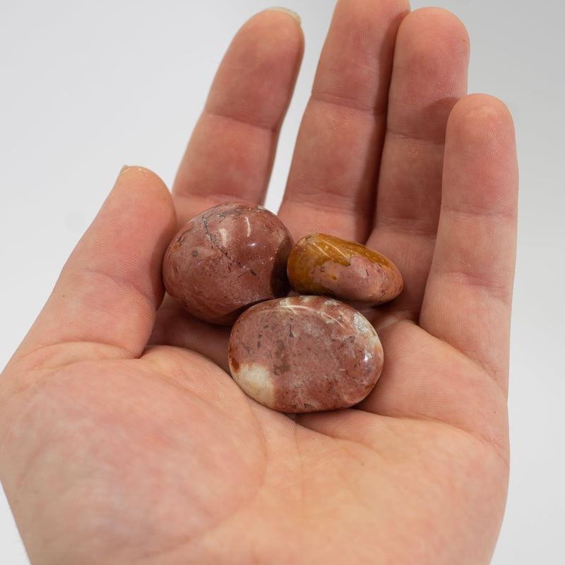 Natural Pink Jasper Tumble Stone || Heart Chakra, Healing Old Patterns, Higher Guidance || Indonesia-Nature's Treasures