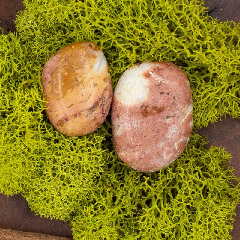 Natural Pink Jasper Tumble Stone || Heart Chakra, Healing Old Patterns, Higher Guidance || Indonesia-Nature's Treasures