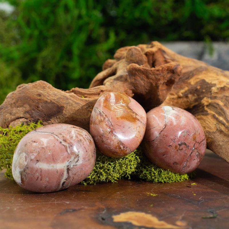 Natural Pink Jasper Tumble Stone || Heart Chakra, Healing Old