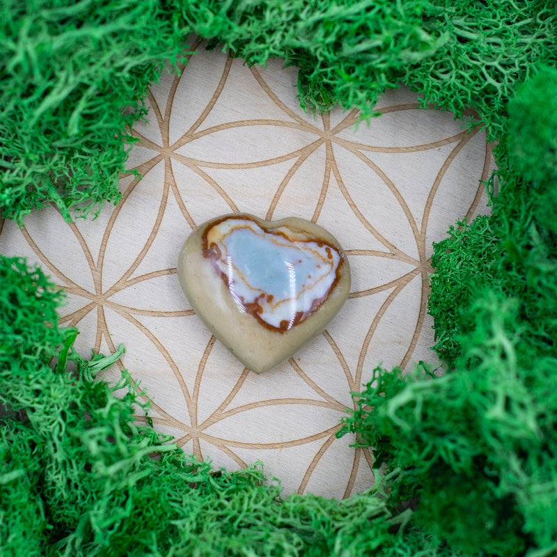 Natural Polychrome Jasper Pocket Hearts || Grounding, Joy, Balancing Stone || Madagascar-Nature's Treasures