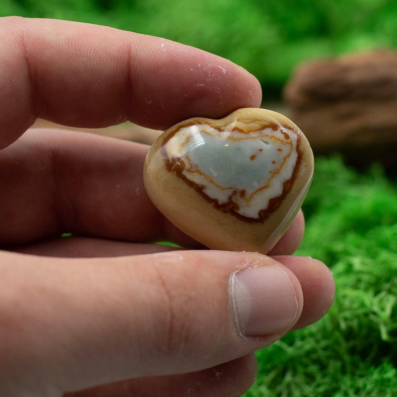 Natural Polychrome Jasper Pocket Hearts || Grounding, Joy, Balancing Stone || Madagascar-Nature's Treasures