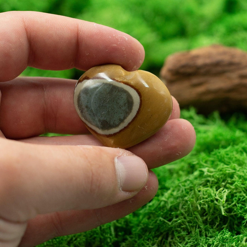 Natural Polychrome Jasper Pocket Hearts || Grounding, Joy, Balancing Stone || Madagascar-Nature's Treasures