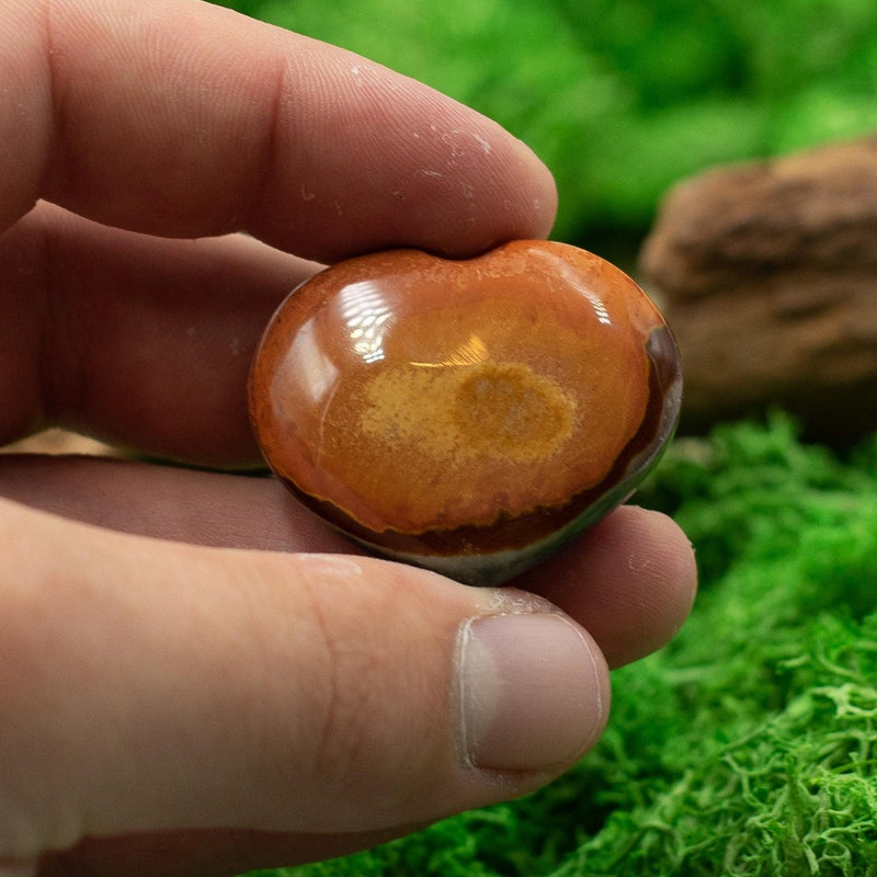 Natural Polychrome Jasper Pocket Hearts || Grounding, Joy, Balancing Stone || Madagascar-Nature's Treasures