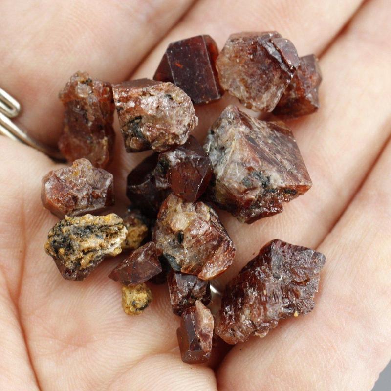 Natural Raw Red Zircon Specimens || 20 Gram Pack || Enlightenment, Mental Healing || Skerdo, Pakistan-Nature's Treasures