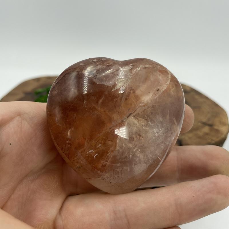 Natural Red Hematoid Hearts || Clear Negative Energy || Madagascar-Nature's Treasures