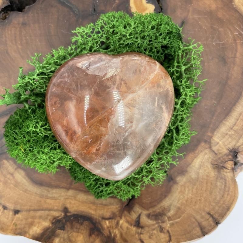 Natural Red Hematoid Hearts || Clear Negative Energy || Madagascar-Nature's Treasures